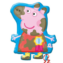 Load image into Gallery viewer, Peppa Pig Double sided Design Super Shape Foil Balloon