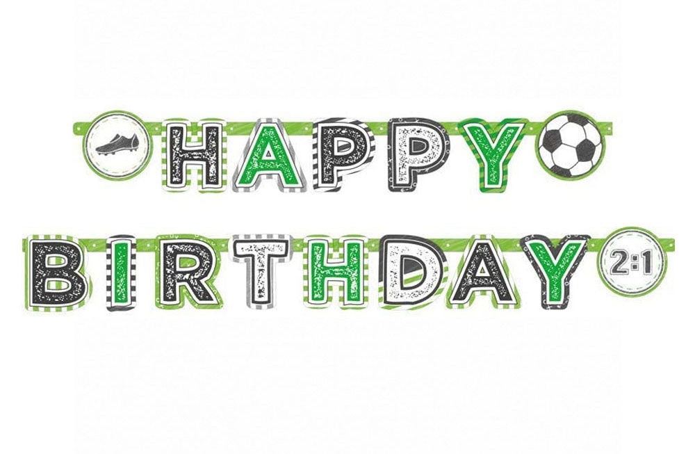 Soccer Kicker Birthday Party Banner
