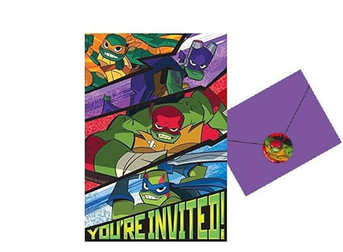 Teenage Mutant Ninja Turtles Invites