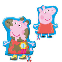 Load image into Gallery viewer, Peppa Pig Double sided Design Super Shape Foil Balloon