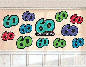 60th Birthday Party Cutouts