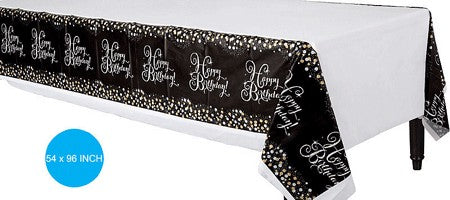 18th Birthday Sparkling Table Cover