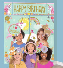 Load image into Gallery viewer, Unicorn-scene-setter-with-photo-props