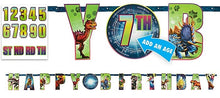 Load image into Gallery viewer, Jurassic World Birthday Banner
