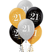 Load image into Gallery viewer, 21st Sparkling Latex Balloons