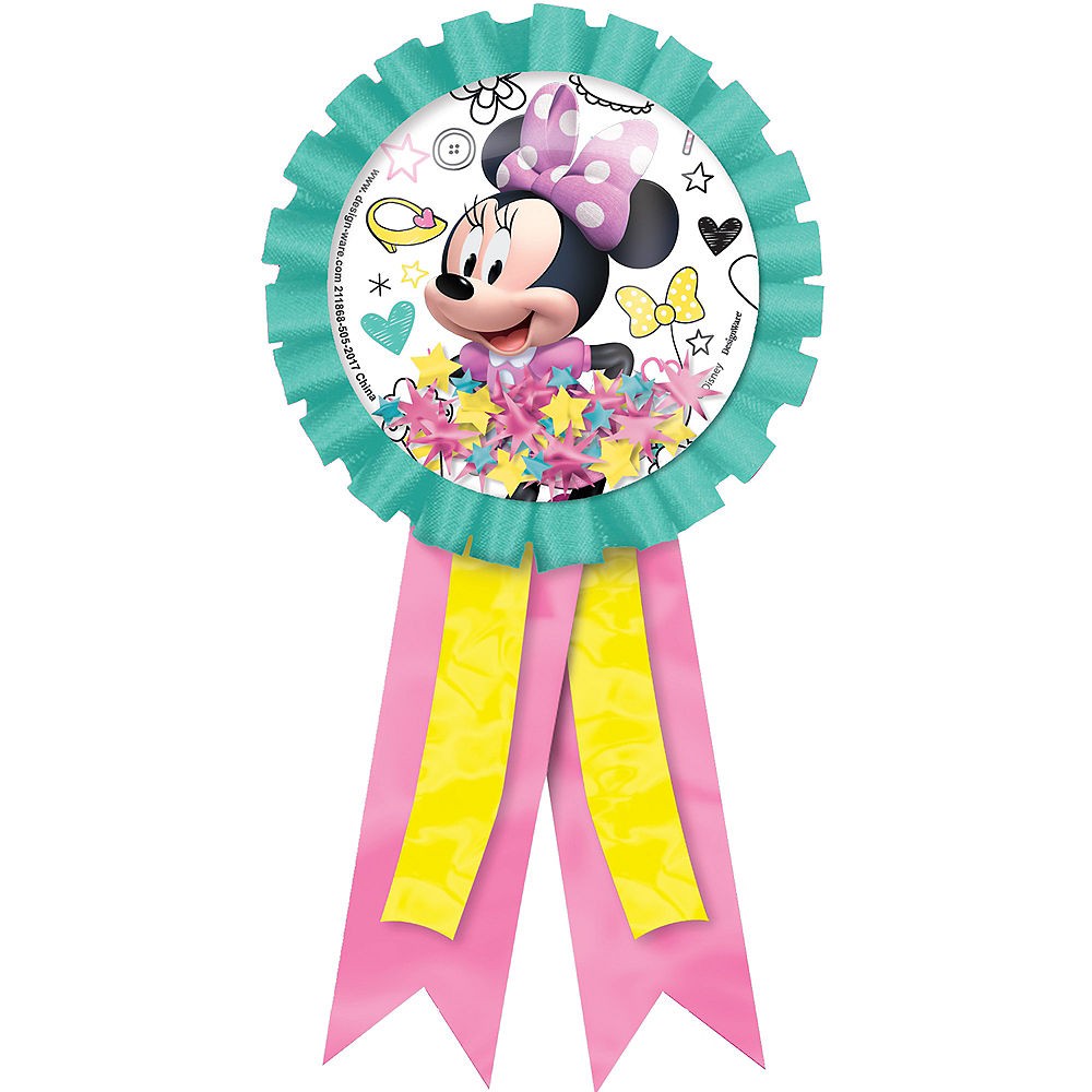 Minnie Mouse Confetti Pouch Award Ribbon Party Corner