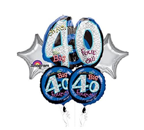 40th Birthday Oh No Balloon Bouquet