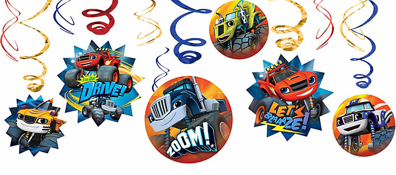 Blaze And The Monster Machines Swirl Decorations