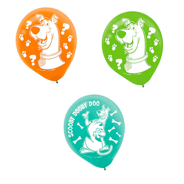 Scooby Doo Latex Balloons Pack Of 6