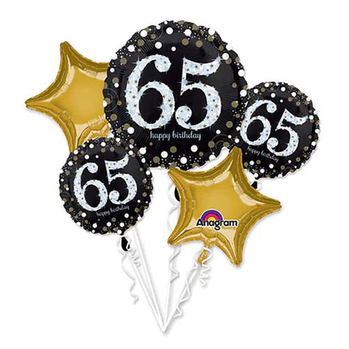 65th Birthday Foil Balloon Bouquet