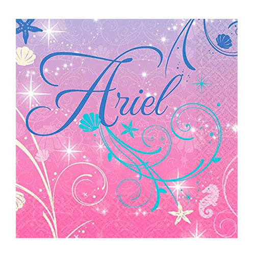 Ariel The Little Mermaid Beverage Napkins