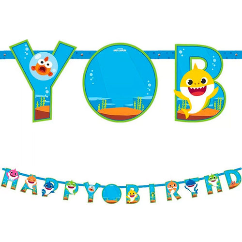 Baby Shark Birthday Banner
