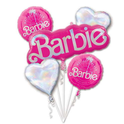 Barbie Foil Balloon Bouquet