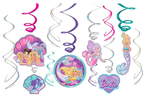 Barbie Mermaid Swirl Decorations