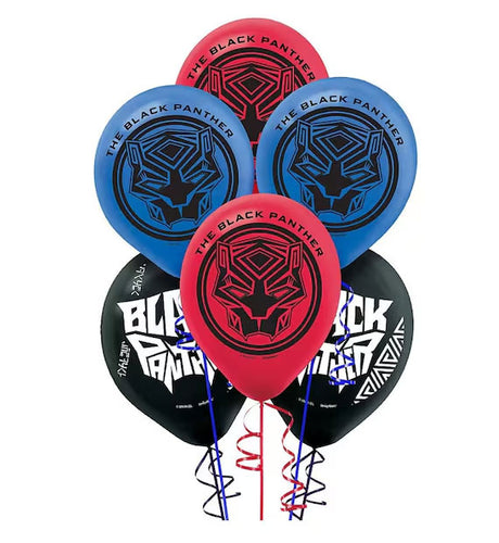 Black Panther Latex Balloons