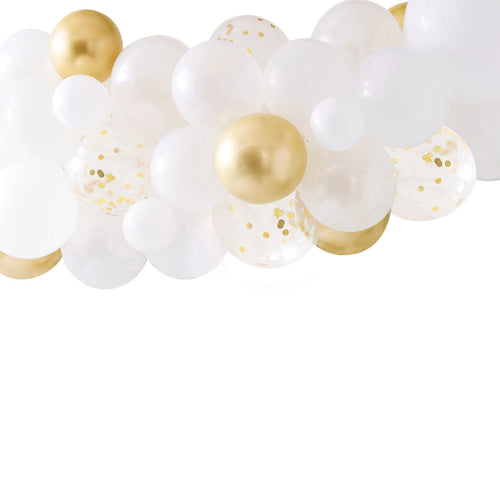 Botanical Hen Party Gold Chrome Balloon Arch kit