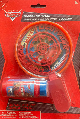 Cars Bubble Wand Set