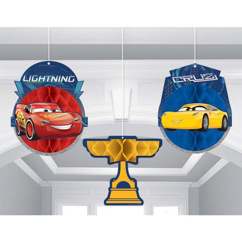 Cars Honeycomb Decorations