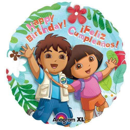 Dora And Diego Foil Balloon