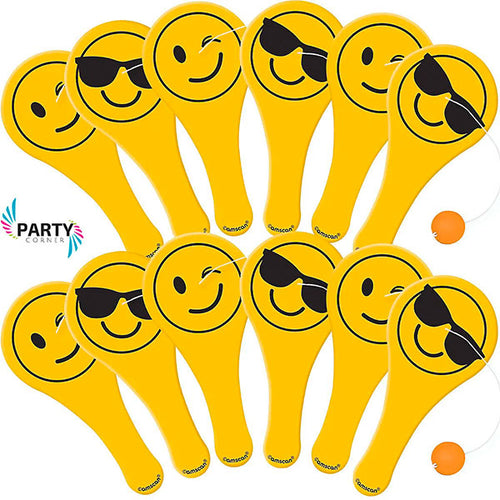 Emoji Smiley Paddle Balls