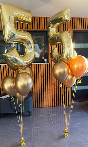 Gold Balloon Bouquet