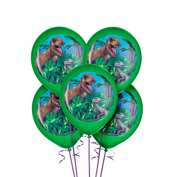 Jurassic World Latex Green Balloons