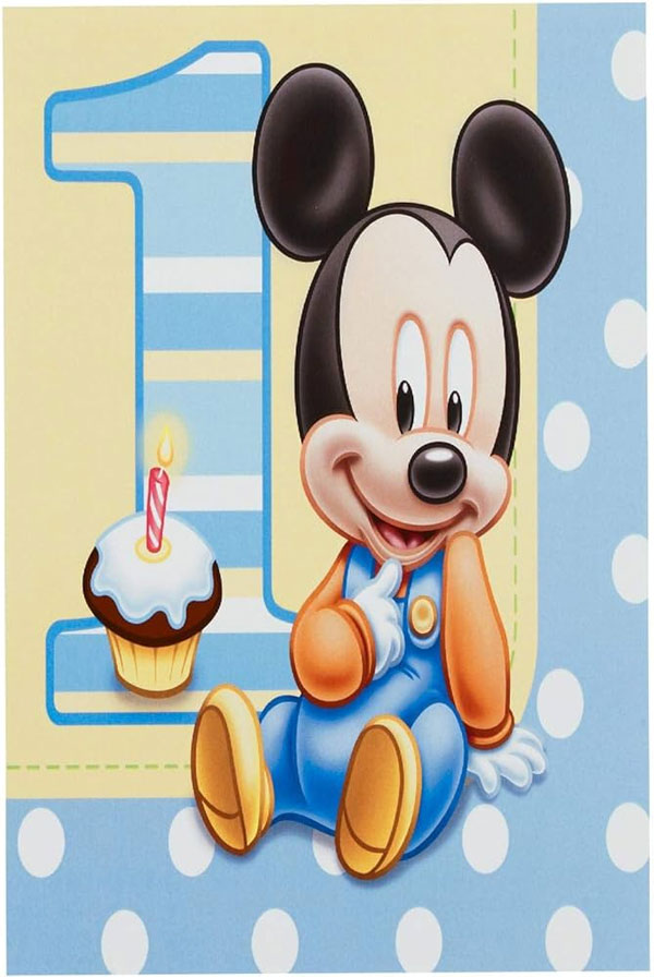 Mickey Mouse 1st Birthday Luncheon Napkins