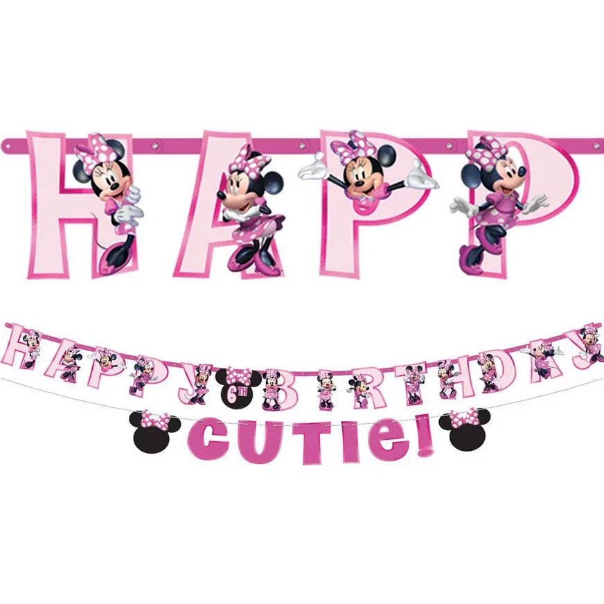 Minnie Mouse Forever Birthday Banner