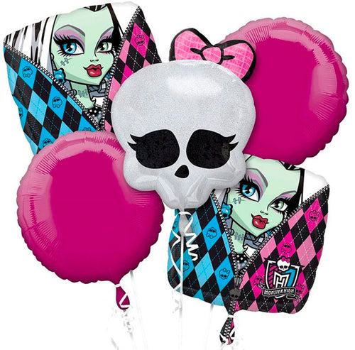 Monster High Skull Foil Balloon Bouquet