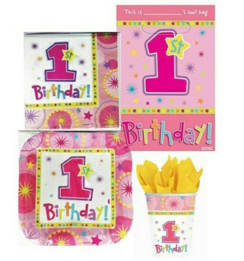 One-Derful Girl 1st Birthday Party Pack