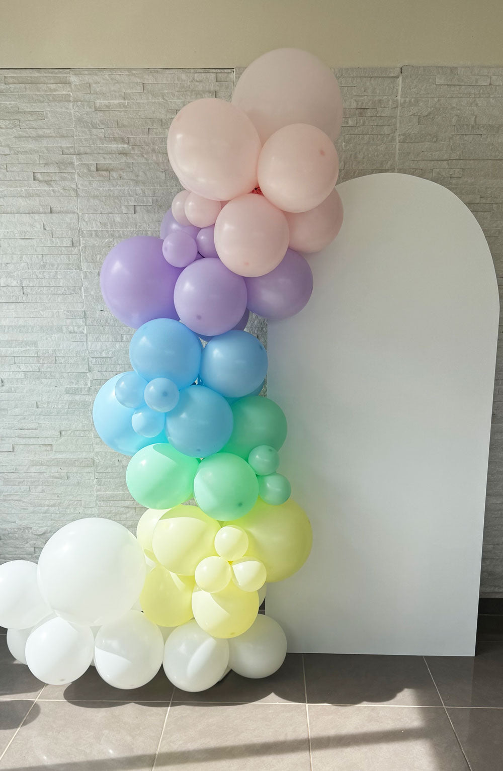 Pastel Balloon Half Garland
