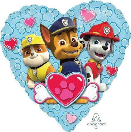 Paw Patrol Heart Shape Foil Balloon