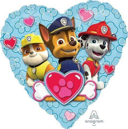 Paw Patrol Heart Shape Foil Balloon