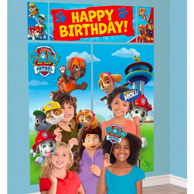 Paw Patrol Scene Setter With Photo Props