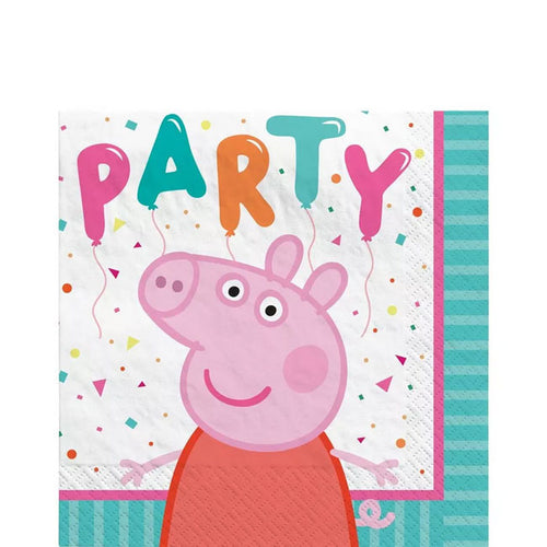 Peppa Pig Confetti Party Beverage Napkins
