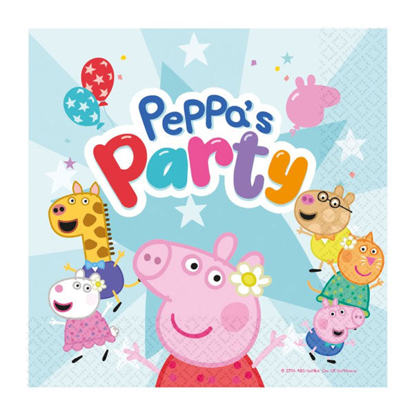 Peppa Pig Lunch Napkins Pack Of 16