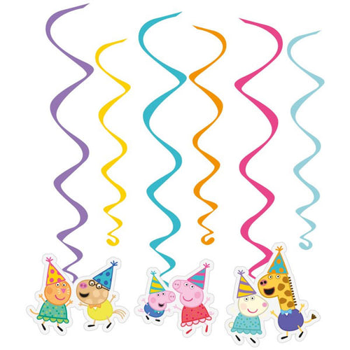 Peppa Pig Spiral Decorations