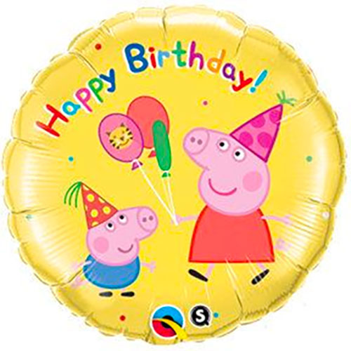 Peppa Pig Birthday Foil Balloon