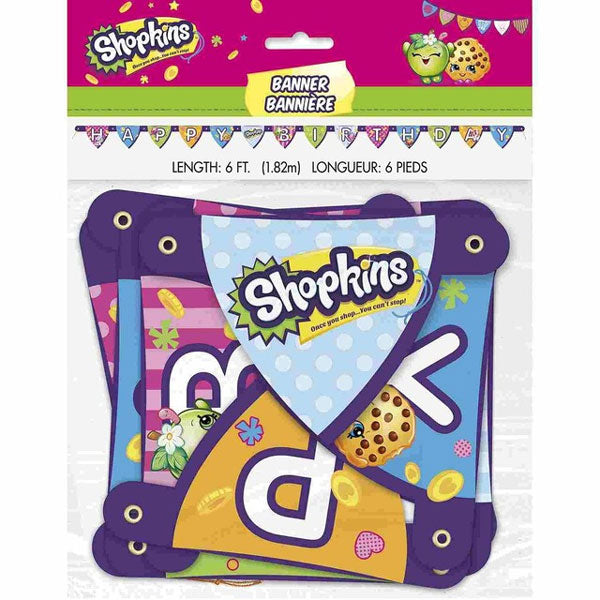Shopkins Birthday Party Banner
