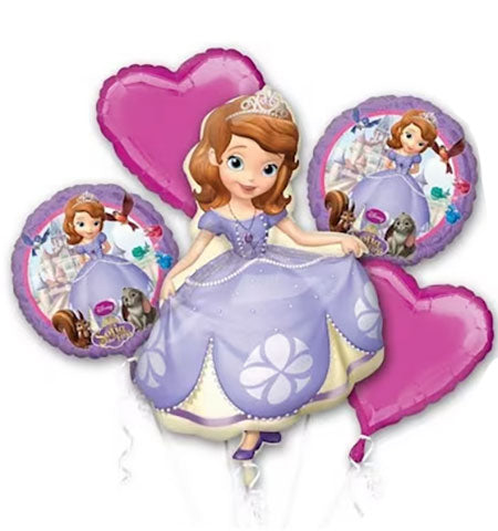 Sofia The First Balloon Bouquet