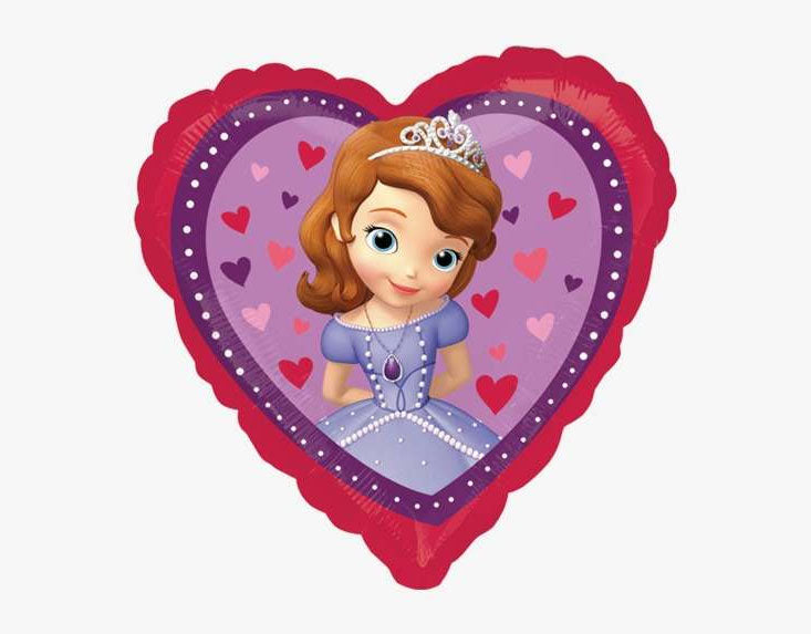 Sofia The First Heart Foil Balloon