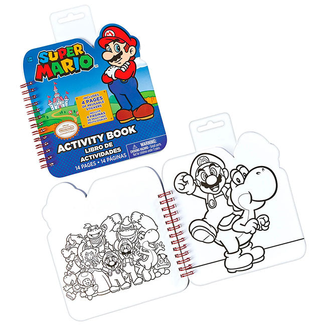 Mario Tracking Book Super Mario Activity Book Party Supplies | Party Corner