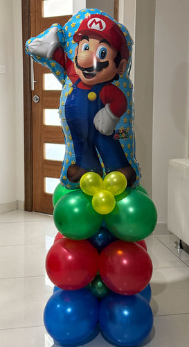 Super Mario Stack Balloon Decoration
