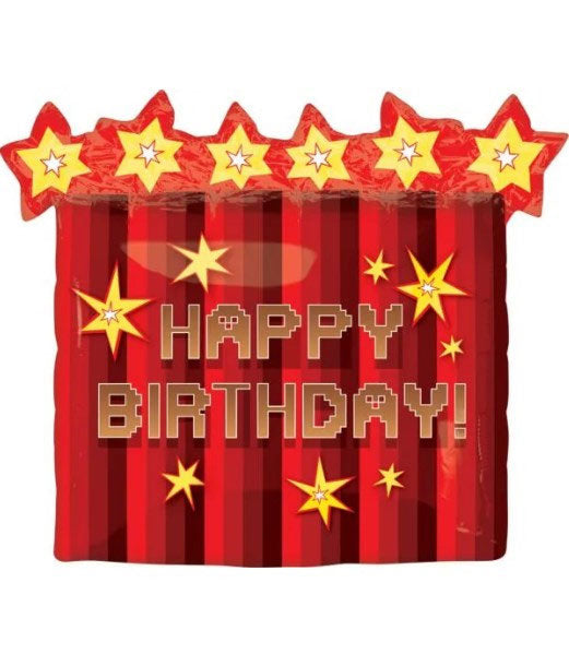 TNT Party Minecraft Happy Birthday Super Shape Foil Balloon