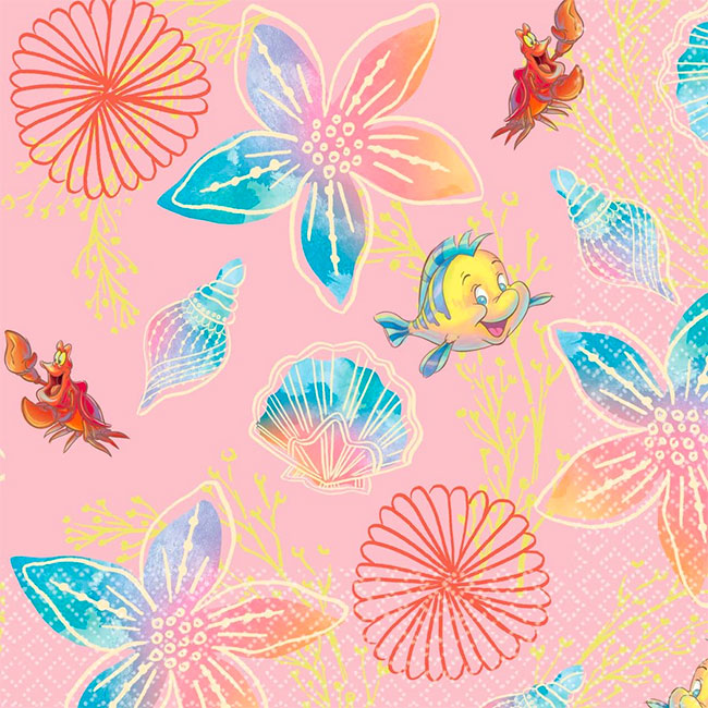 The Little Mermaid Ariel Lunch Napkins