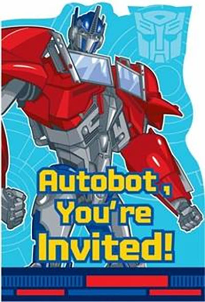 Transformers Prime Invites