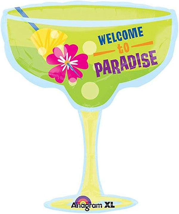 Welcome To Paradise Luau Super Shape Foil Balloon