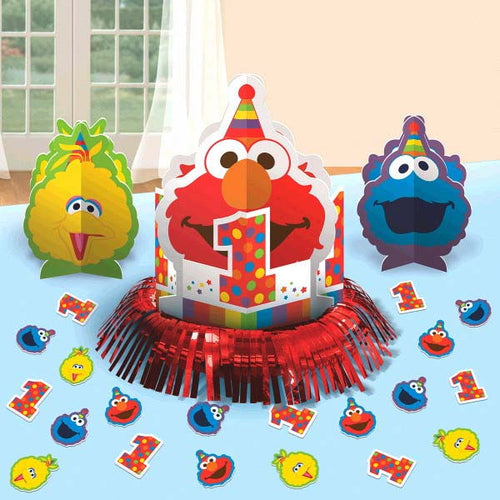 Sesame Street 1st Birthday Table Decorating Kit