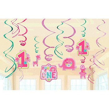 One Wild Girl 1st Swirl Decorations