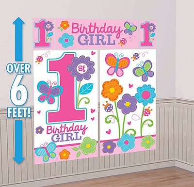 Sweet Girl 1st Birthday Scene Setter